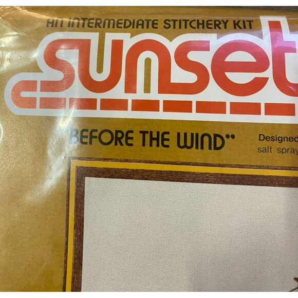 Vintage 1977 Sunset Stitchery Before The Wind Needlecraft NEW 2501 - Picture 5 of 13